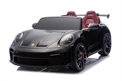 Porsche Spyder 911 GT3 24V 2 personers med gummihjul og lædersæde